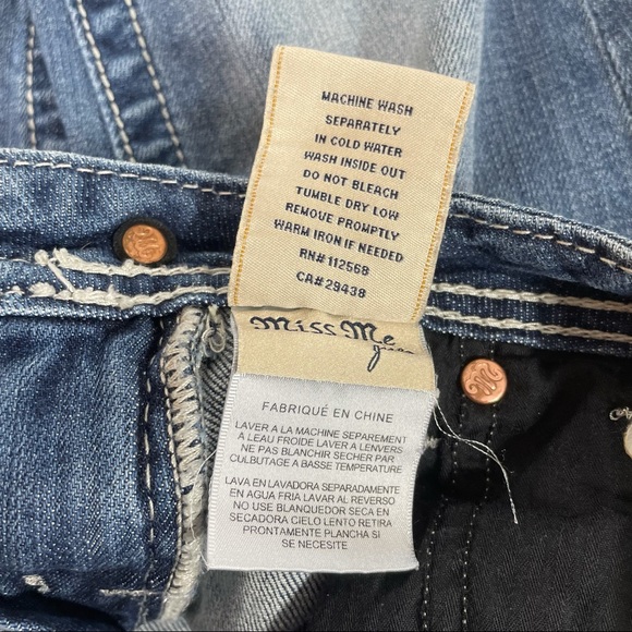 MISS ME Bermuda Capri Jeans - Girls 12 - Picture 7 of 10